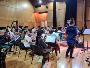 Rehearsal for Tribute concert